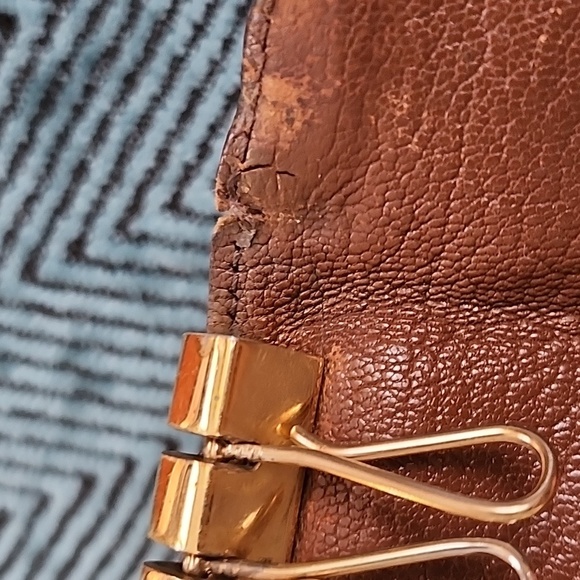 HERMES 🌟 Bearn key holder chain 4 hooks case brown leather Authentic - Picture 8 of 9
